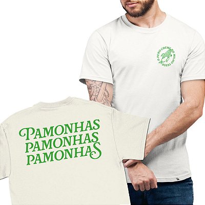 Pamonhas - FRENTE e COSTAS - Camiseta Basicona Unissex