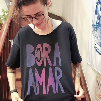Bora Amar de Débora Laud - Camiseta Basicona Unissex
