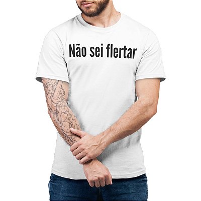 Não Sei Flertar - Camiseta Basicona Unissex