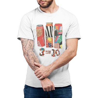 3 por 10 - Camiseta Basicona Unissex