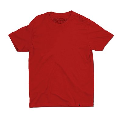 Camiseta Basicona Lisa - VERMELHA (unissex) - Camiseta Basicona Unissex