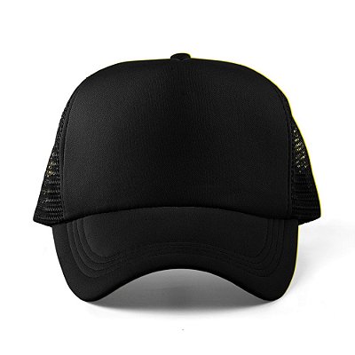 Boné Liso - PRETO  - Boné