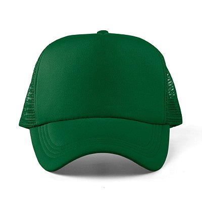 Boné Liso - VERDE ESCURO  - Boné