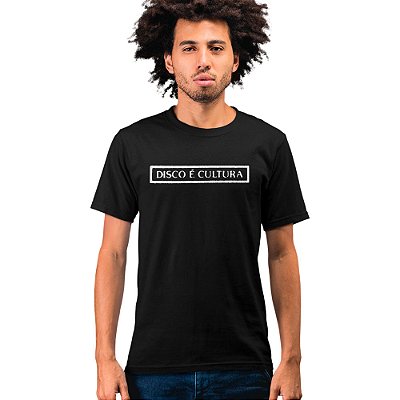 Disco é Cultura - Camiseta Basicona Unissex