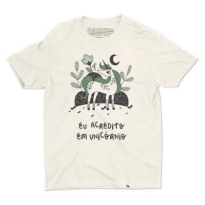 Eu Acredito em Unicórnio - Camiseta Basicona Unissex