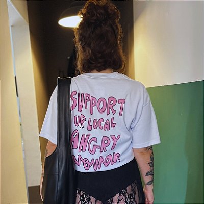 Support ur Local - FRENTE e COSTAS - Camiseta Oversized Unissex