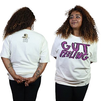 Gut Feeling - FRENTE e COSTAS - Camiseta Oversized Unissex