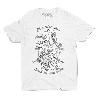 Fã Clube dos Pássaros Dinossauro - Camiseta Basicona Unissex