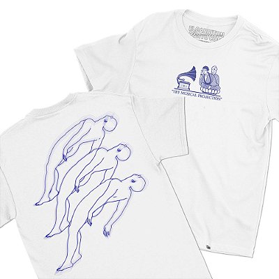 Try Musical Projection - FRENTE e COSTAS - Camiseta Basicona Unissex