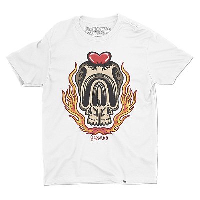 Caveira de Caio R. Furlan - Camiseta Basicona Unissex