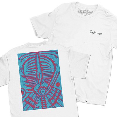 Azul de Tony Azevedo - FRENTE e COSTAS - Camiseta Basicona Unissex