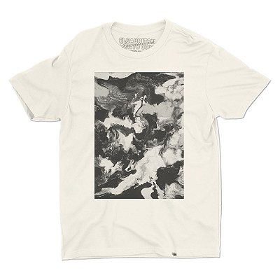 Abstrato P&B de Isabela Castro - Camiseta Basicona Unissex