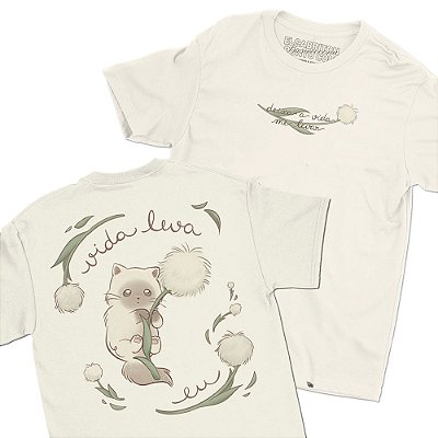 Vida Leva Eu - FRENTE e COSTAS - Camiseta Basicona Unissex