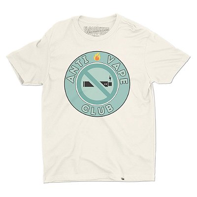 ANTI VAPE CLUB - Camiseta Basicona Unissex