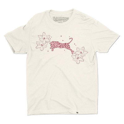 Onça Florida de Folklore - Camiseta Basicona Unissex