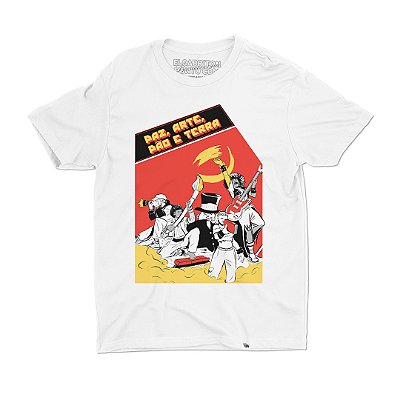 Paz, Arte, Pão e Terra - Camiseta Basicona Unissex