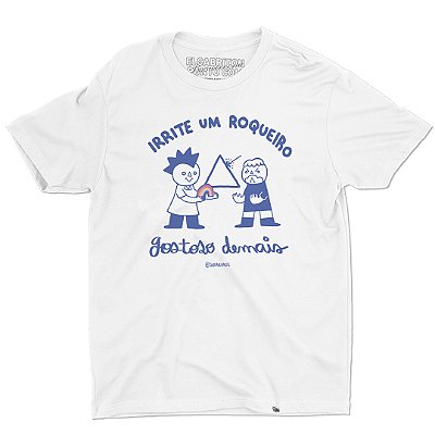 Irrite um Roqueiro - Camiseta Basicona Unissex