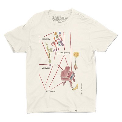 Joaquina de Lu Kawa  - Camiseta Basicona Unissex