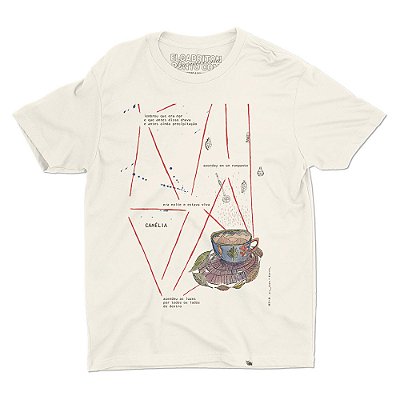Camélia de Lu Kawa - Camiseta Basicona Unissex
