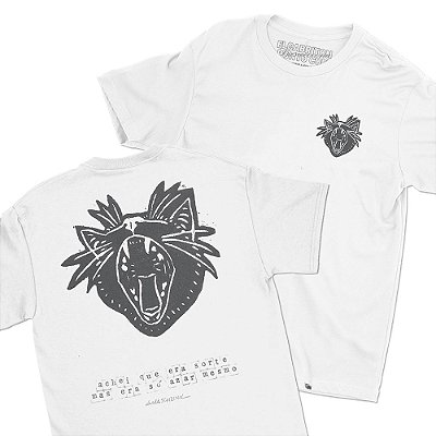 O Azar de Lula Schzink - FRENTE e COSTAS - Camiseta Basicona Unissex