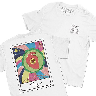 Milagre de Isabela Barreto - FRENTE e COSTAS - Camiseta Basicona Unissex
