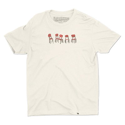 Cadeirinhas Vermelhas - Camiseta Basicona Unissex