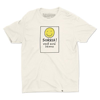 Sorria de Miguel Rosa - Camiseta Basicona Unissex