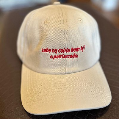 sabe oq cairia bem hj? - Boné Bordado