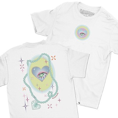 Colar de Ateliê Red Scheibe - FRENTE e COSTAS - Camiseta Basicona Unissex