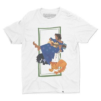 VIOLÃO MENINA - Camiseta Basicona Unissex