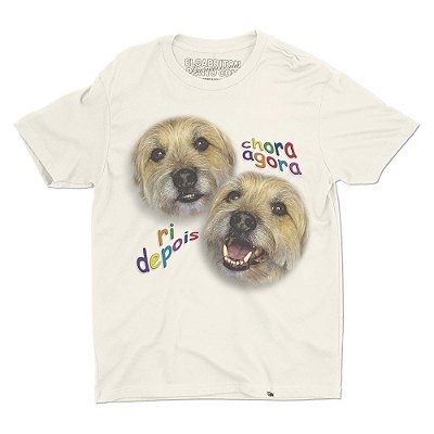 Chora Agora Ri Depois - Camiseta Basicona Unissex
