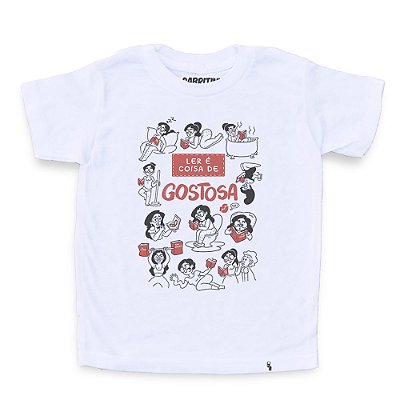 Ler é Coisa de Gostosa - AZMINA 25 - Camiseta Clássica Infantil