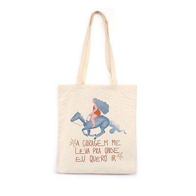 A Coragem me Leva de Barbara Tristão - AZMINA 25 - Bolsa de Lona