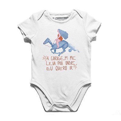 A Coragem me Leva de Barbara Tristão - AZMINA 25 - Body Infantil