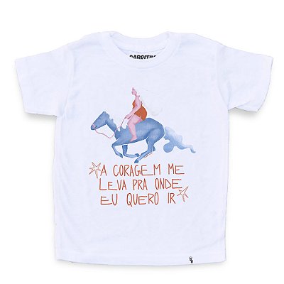 A Coragem me Leva de Barbara Tristão - AZMINA 25 - Camiseta Clássica Infantil