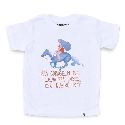 A Coragem me Leva de Barbara Tristão - AZMINA 25 - Camiseta Clássica Infantil