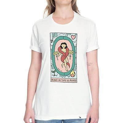 Minas no Topo do Mundo - AZMINA 25 - Camiseta Basicona Unissex