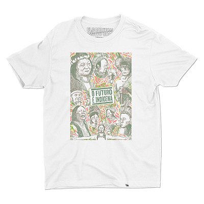 O Futuro É Indígena - Camiseta Basicona Unissex