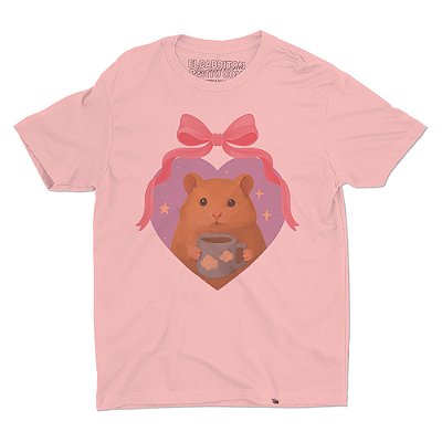 Ratinho Coração - Camiseta Basicona Unissex