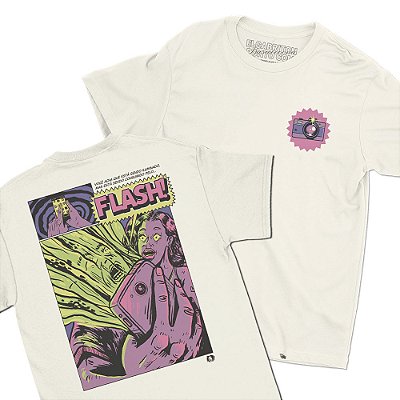 Consumido Pelo Flash - FRENTE e COSTAS - Camiseta Basicona Unissex