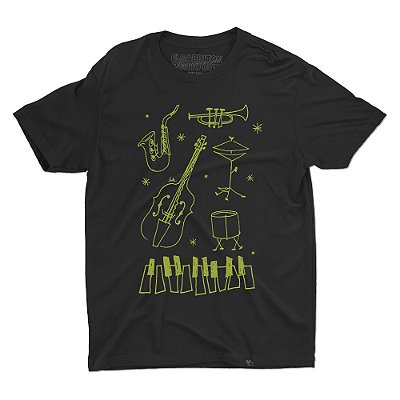 JAZZ - LUDE VILARINHOS - Camiseta Basicona Unissex