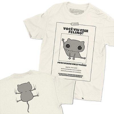 Procurado em 27 Países - FRENTE e COSTAS - Camiseta Basicona Unissex