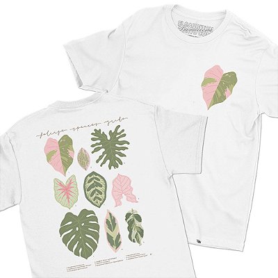 Folhagens de Lud Mello Arte - FRENTE e COSTAS - Camiseta Basicona Unissex