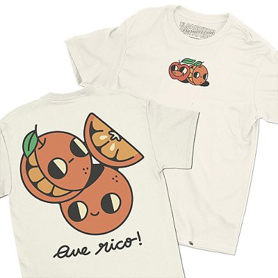 Que rico! - FRENTE e COSTAS - Camiseta Basicona Unissex