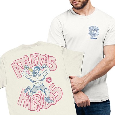 Atletas Híbridos - FRENTE e COSTAS - Camiseta Basicona Unissex