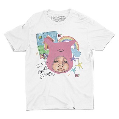 Eu vou mudar o mundo de Lawra - Camiseta Basicona Unissex