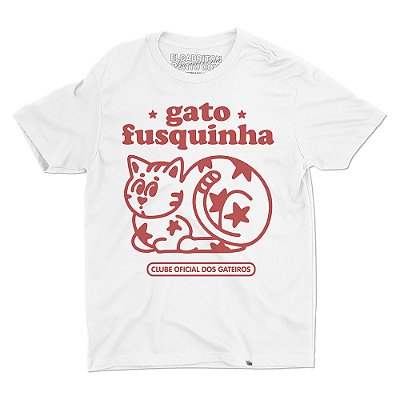 GATO FUSQUINHA - Camiseta Basicona Unissex