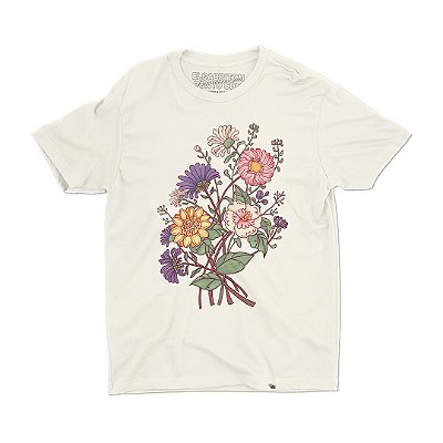 Flor de Carol Carretto - Camiseta Basicona Unissex