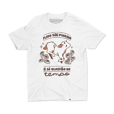 Tudo Vai Piorar de Lela - Camiseta Basicona Unissex