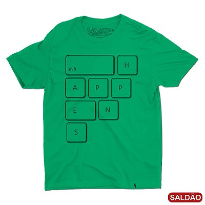 Shift Happens - Camiseta Basicona Unissex-Saldão